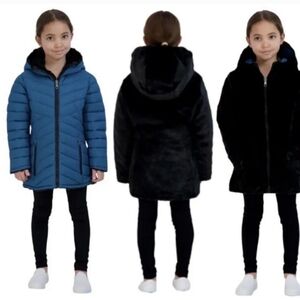 Steve Madden Youth Reversible Parka nwt